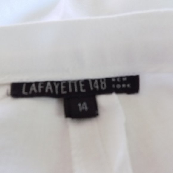 Lafayette 148 NY Linen Trousers - Picture 3 of 4